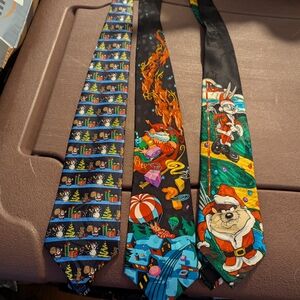 Colorful Cartoon Christmas Ties